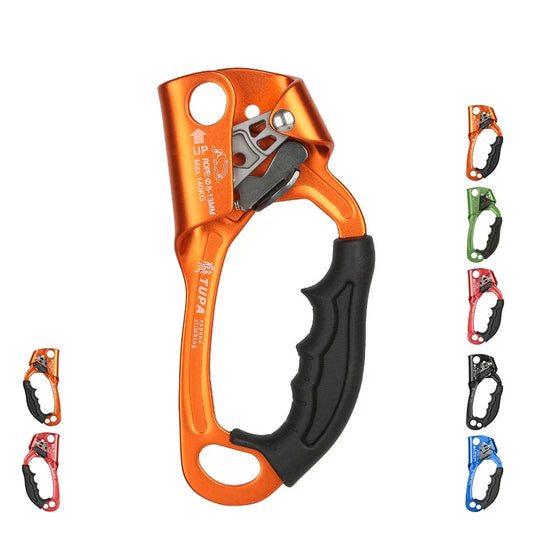Dispositivo de ascenso manual SRT para escalada en TECHOS.SRT Manual Ascender Device for ROOF Climbing