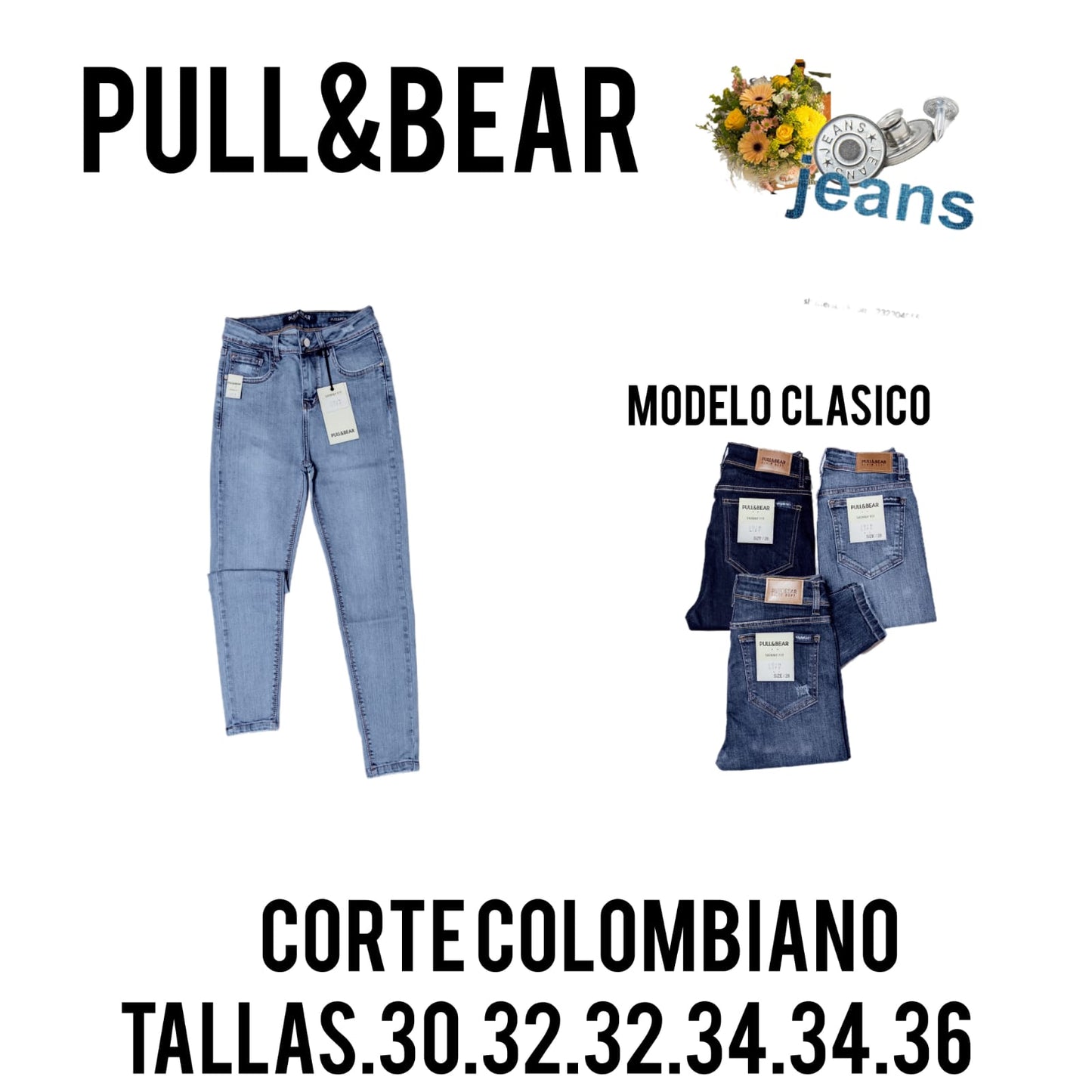 Pantalón de mezclilla de mujer