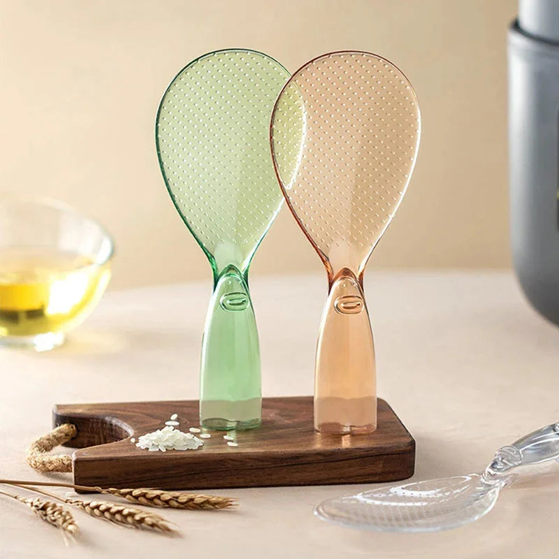 Cute Rice Spoon Standing Plastic Rice