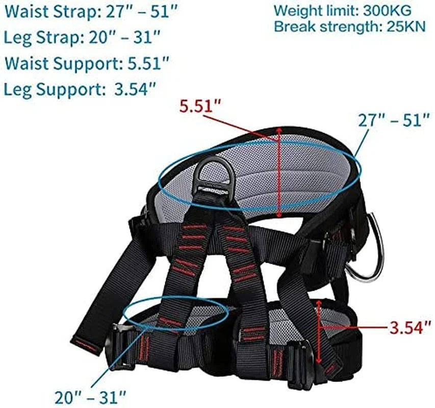 High-Altitude Fall Prevention Rescue Expansion High-Altitude Operation Waist And Leg Protection Sitting Safety Belt